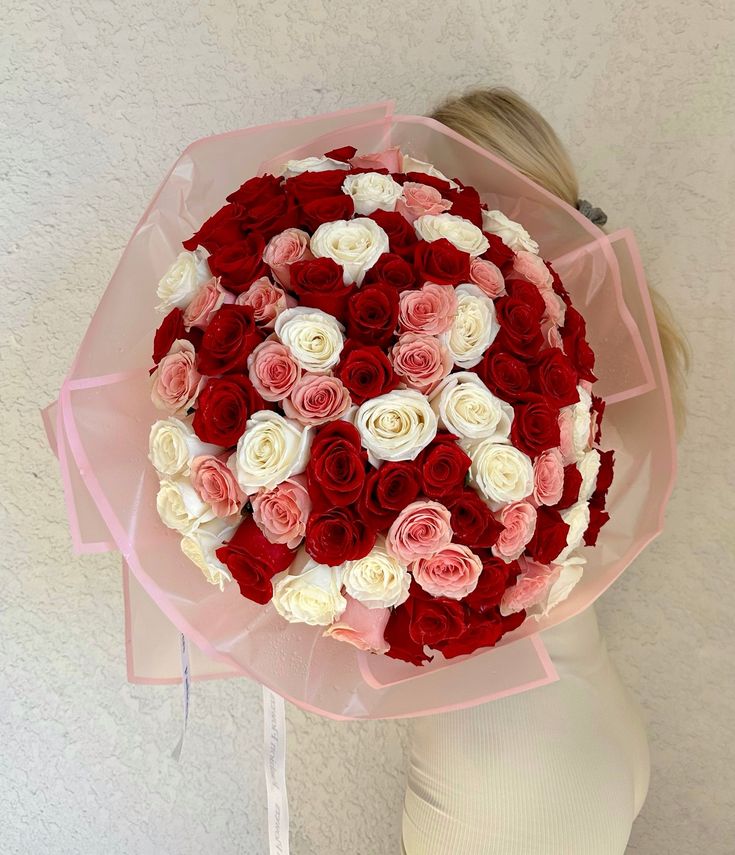 Radiant Splendor: 101 Mixed Rose Bouquet - GOOL: FLOWER SHOP