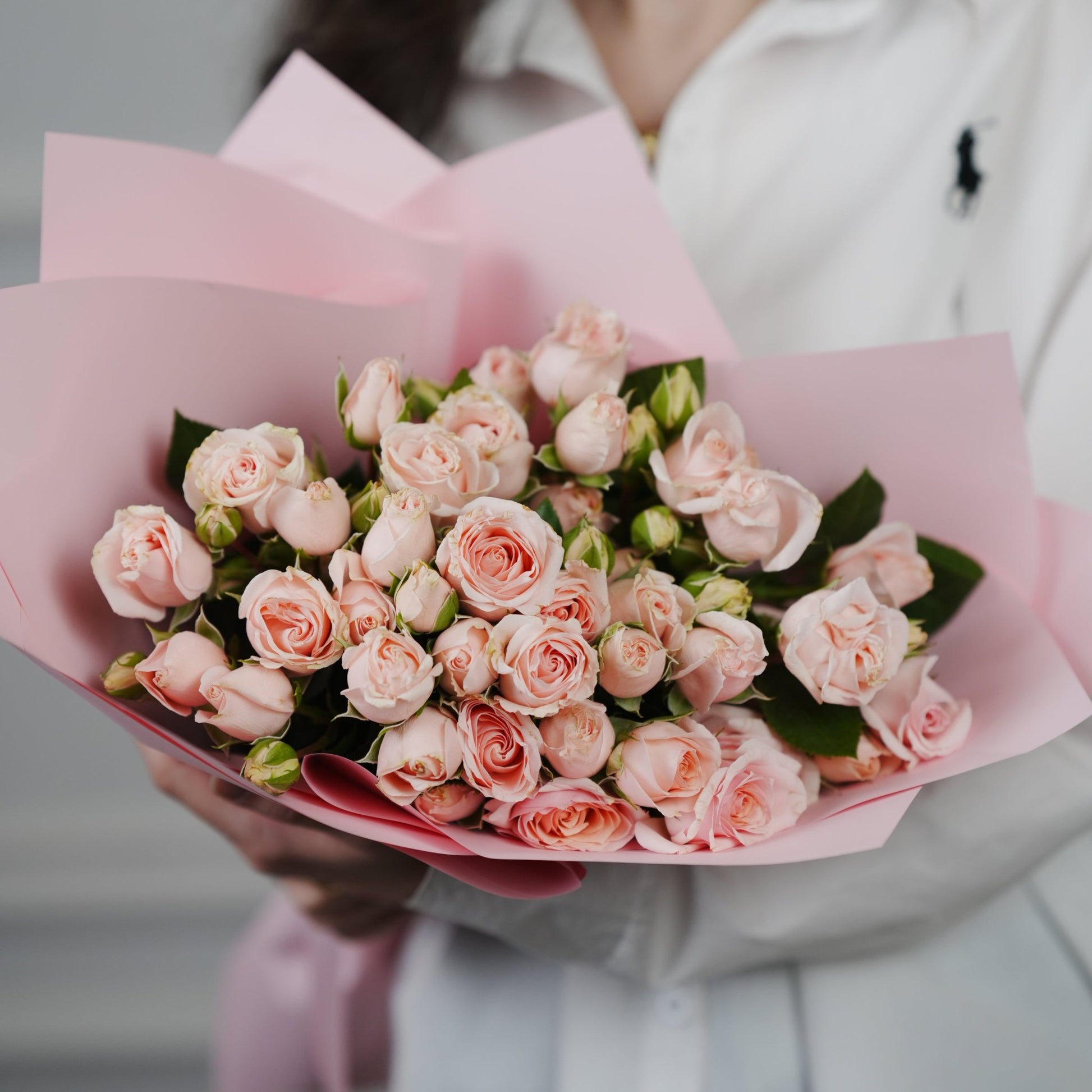 Charming Simplicity: Mono Spray Roses Bouquet - GOOL: FLOWER SHOP