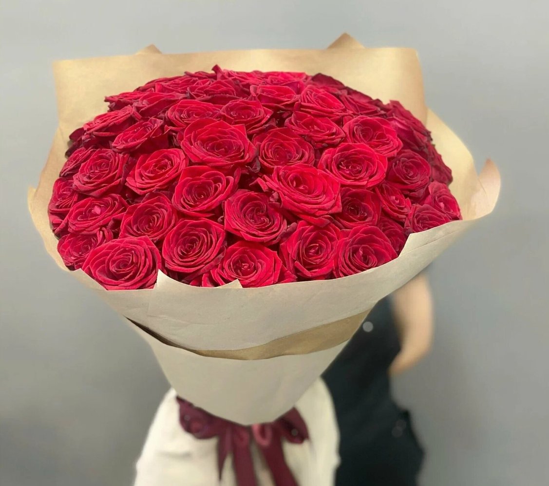 Crimson Devotion: 51 Red Roses Bouquet - GOOL: FLOWER SHOP