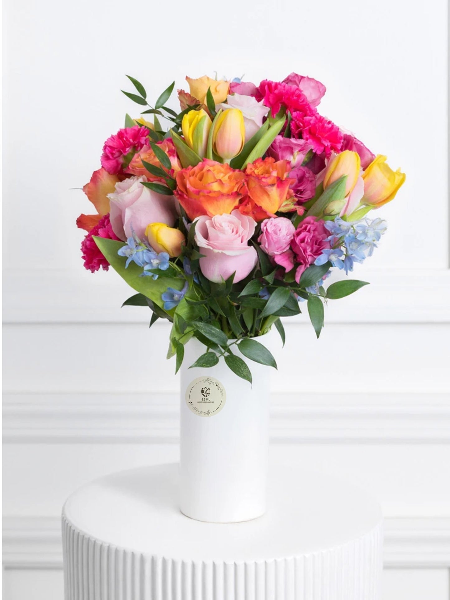 Eternal Summer: Everlasting Mixed Flowers Vase - GOOL: FLOWER SHOP