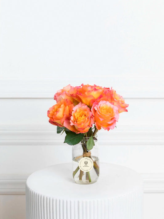 Fiery Petals: Orange Roses - GOOL: FLOWER SHOP