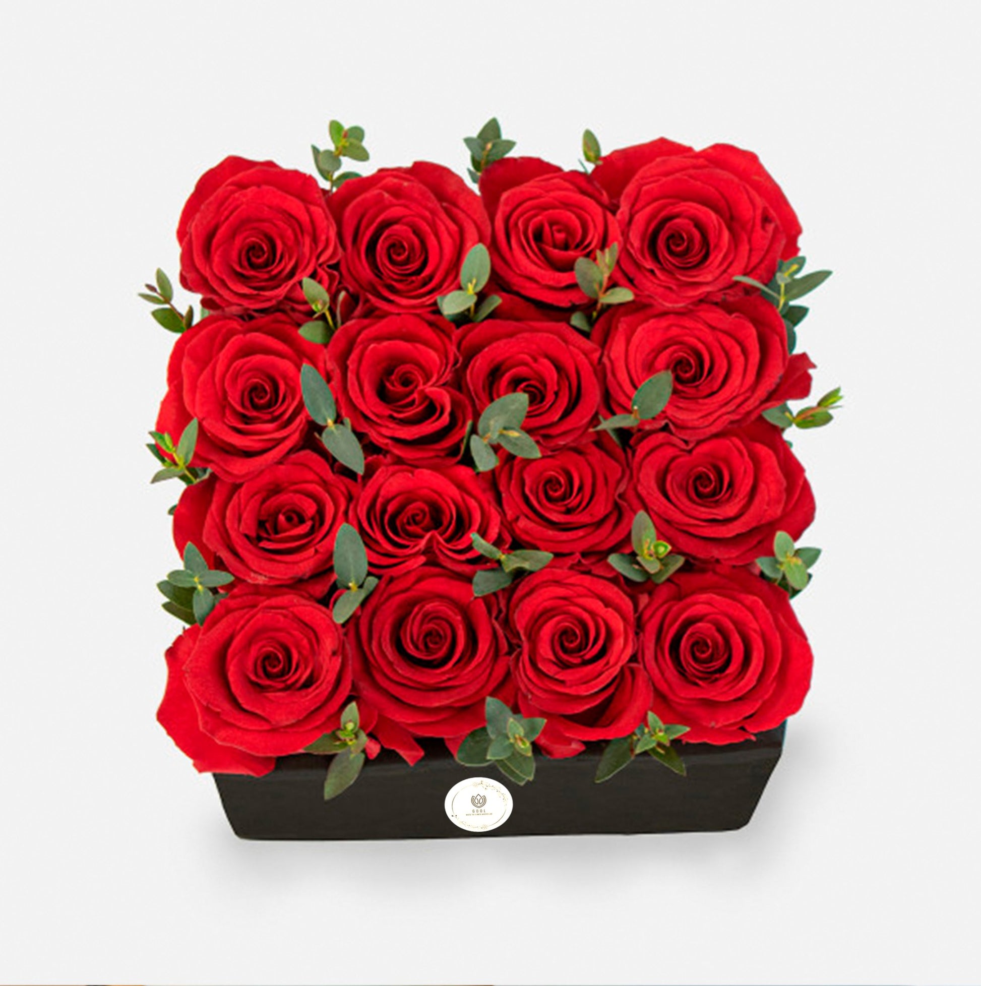 Red Roses In Box - GOOL: FLOWER SHOP